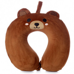 Coussin de Voyage Relaxeazzz Peluché Mémoire de Forme - Ours