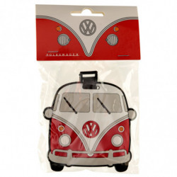 Etiquette à Bagage Volkswagen - Van Bus Combi VW T1 Rouge