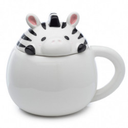 Mug avec Couvercle Adoramals - Zèbre