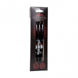Lot de 3 Stylos en plastique recyclé (RABS) - Gothica