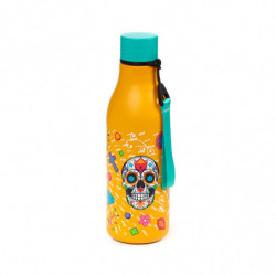Gourde Isolée 500ml en Acier Inoxydable pour Boissons Chaudes ou Froides - Day of the Dead Jour des Morts