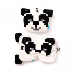 Coussin de Voyage Relaxeazzz Peluché 2-en-1 avec Masque Yeux - Minecraft Panda