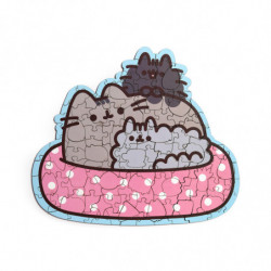 Puzzle en bois 130 pièces - Pusheen le Chat Cœur