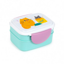 Boîte Repas Bento Compartimentée avec couverts - Beans & Co Chats