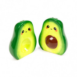 Ensemble Salière & Poivrière en céramique - Pedro l'Avocat Foodiemals