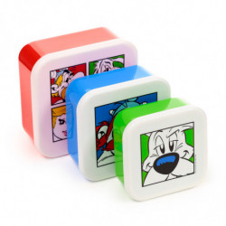 Lot de 3 Boites Repas M/L/XL - Asterix et Compagnie