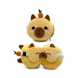 Relaxeazzz Duke le Capybara Coussin de voyage 2 en 1