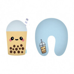 Coussin de Voyage Swapseazzz 2-in-1 - Foodiemals Boba le Bubble Tea