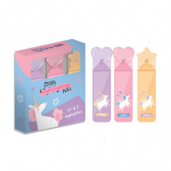 Ensemble de 3 Surligneurs Licorne - Unicorn Magic