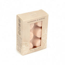 Lot de 6 Fondants de cire - Bois de Teck & Jasmin
